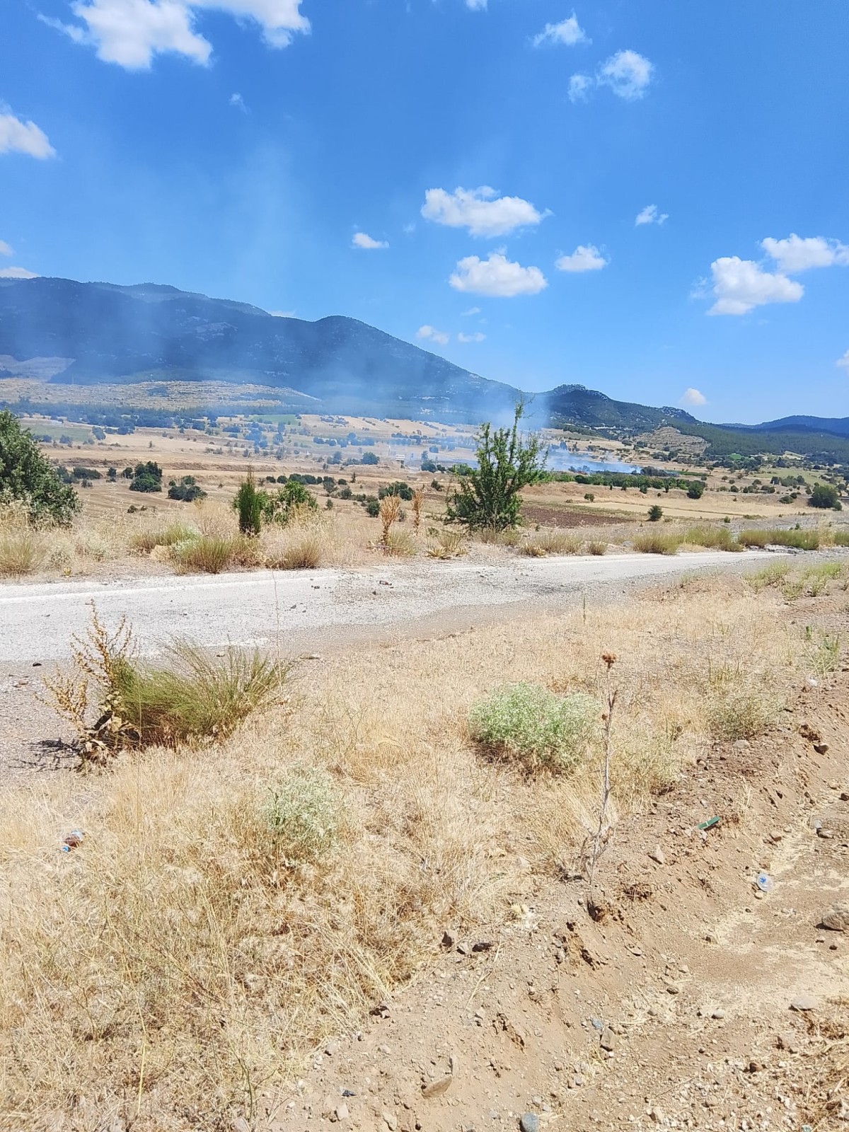 Burdur’da Anız Yangını Paniğe Neden Oldu