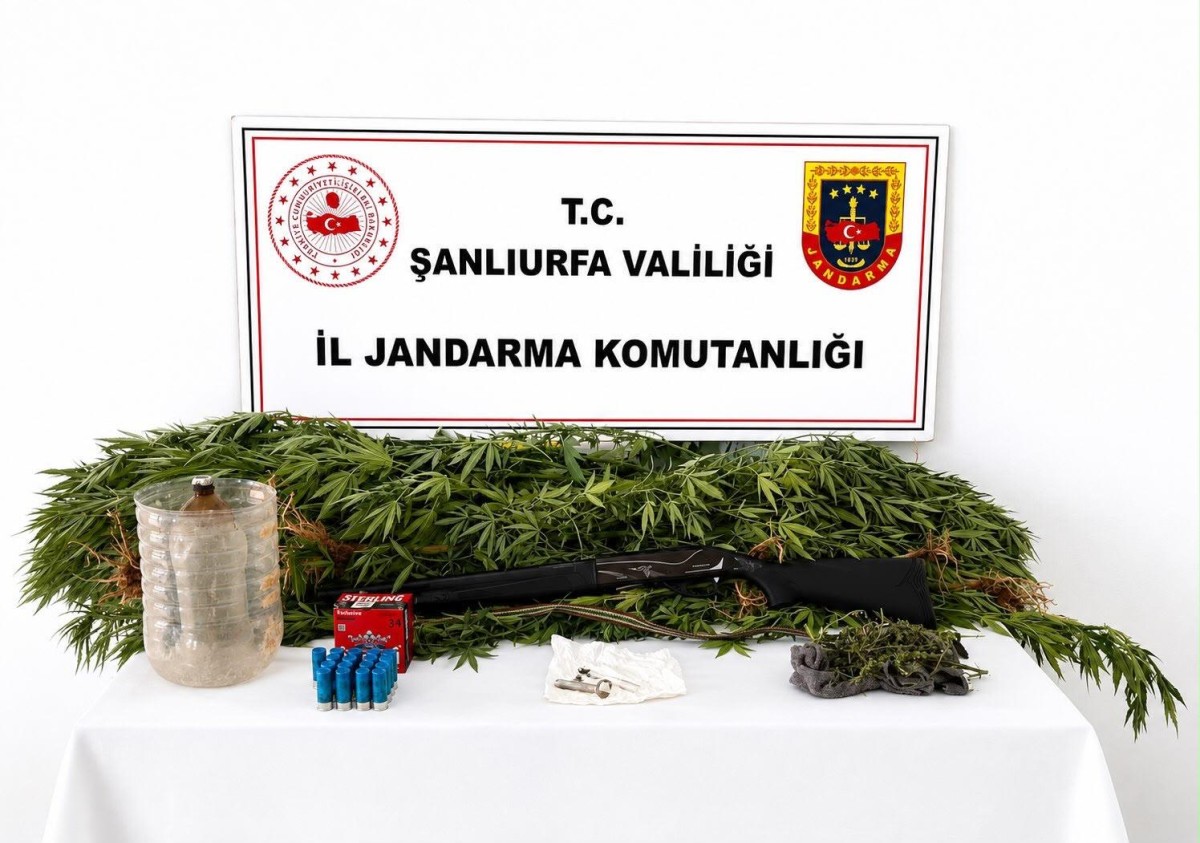 ŞANLIURFA’DA JANDARMADAN UYUŞTURUCU OPERASYONU: ESrar, METAMFETAMİN VE RUHSATSIZ TÜFEK ELE GEÇİRİLDİ
