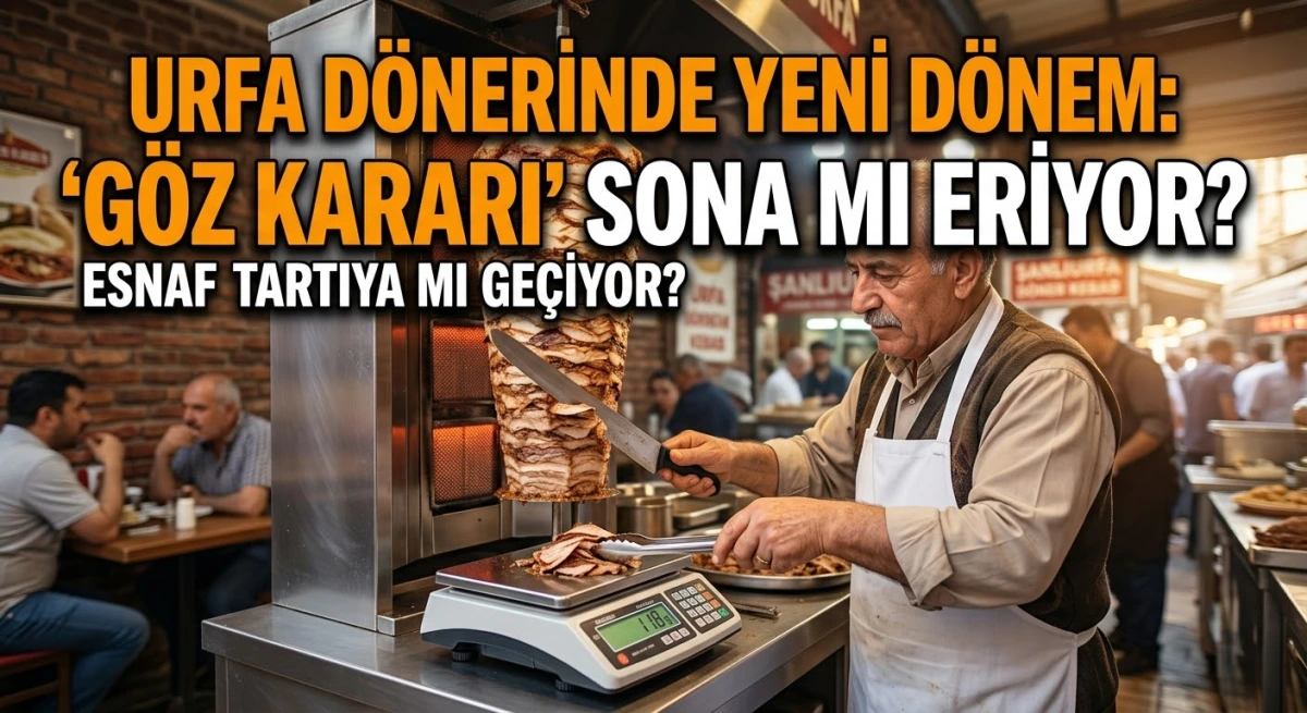 ÖLÇEK DÖNEMİ BAŞLIYOR: URFA’DA DÖNER KEBABINDA 