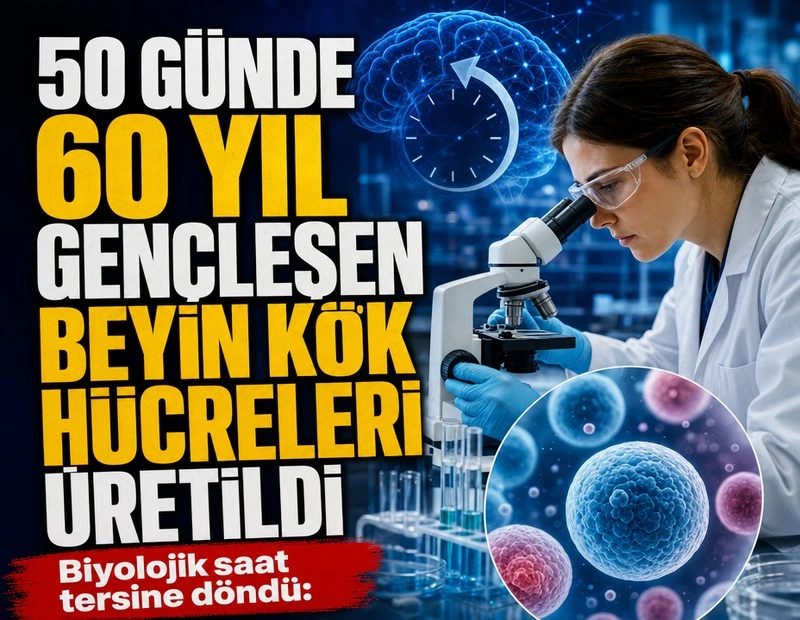 BEYİN KÖK HÜCRELERİ 50 GÜNDE 60 YIL GENÇLEŞTİ